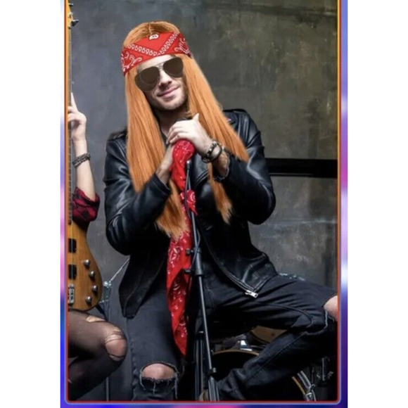 Halloween Costume Biker Rocker Costumes '90s Cosplay Punk Rock Costume - Picture 7 of 10